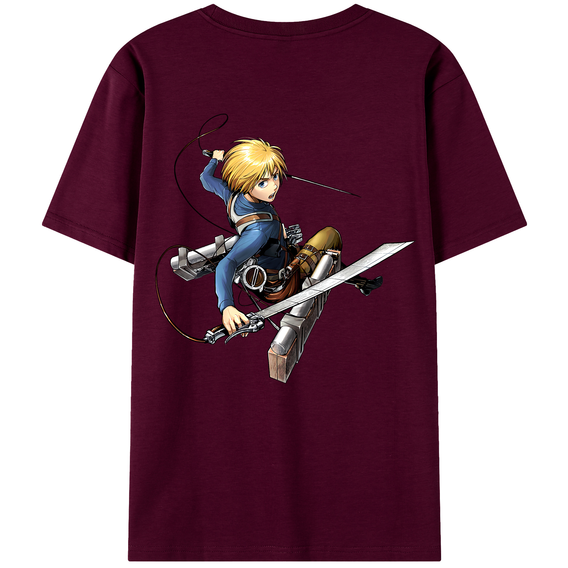 （画像用） 進撃の巨人 アルミン·アルレルト Attack on Titan Armin Arlert レディース半袖Tシャツ(バックプリント)